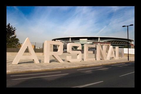 Arsenal’s Emirates Stadium in Holloway, north London, designed by HOK Sport
